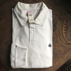 Brooks Brothers long sleeve jersey polo